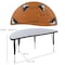 Flash Furniture 76" Oval Wave Grey Table Set-14" Stack Chairs XU-GRP-14CH-A3048CON-48-GY-T-P-GG - alternate 9